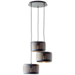 Brilliant Tyas Colgante De Luz Metal Negro Oro | 520mm - Apta para 3x E27