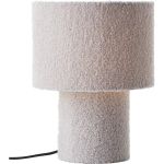 Brilliant Lámpara De Mesa Teddy Metal Textil Gris | 230mm - Apta para 1x E27