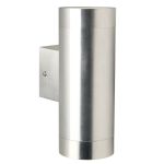 Nordlux Tin Luz De Pared Aluminium y Vidrio Up & Down | 76mm - IP54 - Apta para 2x GU10