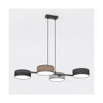 Emibig Colgante De Luz Drumz Acero Negro | Apta para 4x E14 - Max 10W