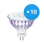 Multipack 10x Philips Corepro LED Foco GU5.3 MR16 7W 660lm 36D - 840 Blanco Frio | Reemplazo 50W
