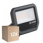 Multipack 12x Ledvance Proyector LED Aluminium Negro 17W 2400lm 100D - 865 Luz De Día | IP66 - Simétrico