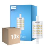 Multipack 10x Philips CorePro LED R7S Linear 78mm Clara 7W 1000lm - 840 Blanco Frio | Reemplazo 60W