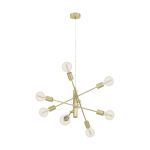 Eglo Colgante De Luz Gradoli 1 Acero Oro | IP20 - Apta para 8x E27 