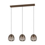 Eglo Colgante De Luz Espinal Acero Bronce | IP20 - Apta para 3x E27 