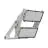 Ledvance Proyector LED Max Aluminium Gris 900W 156900lm 65x120D - 730 Luz Cálida | IP66 - Asimétrico