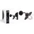 D'Lite Luz De Pared Ember Negro | IP54 - Apta para 1x E27