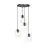 Emibig Colgante De Luz Istar Acero Negro | Apta para 4x E27 - Max 10W