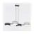 Emibig Colgante De Luz Drumz Acero Negro | Apta para 4x E14 - Max 10W