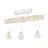 Eglo Luz de techo Townshend Acero Blanco Madera | IP20 - Apta para 3x E27 