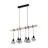 Eglo Colgante De Luz Townshend 5 Acero Madera Negro | IP20 - Apta para 6x E27 