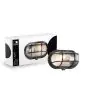 D'Lite Luz De Pared Ecco Negro Oval | IP44 - Apta para 1x E27