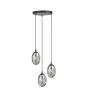 Emibig Colgante De Luz Astral Acero Negro | Apta para 3x E14 - Max 10W