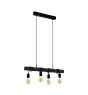 Eglo Colgante De Luz Townshend Acero Madera Negro | IP20 - Apta para 4x E27 