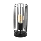 Eglo Lámpara De Mesa Roccamena Acero Negro | Apta para 1x E27